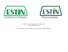 Tablet Screenshot of estin.com.br